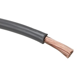 RS PRO Grey 16 mm² Single Core Hook Up Wire 6 AWG 126/0.4 mm Core Strands 100 m Polyvinyl Chloride 628-5544