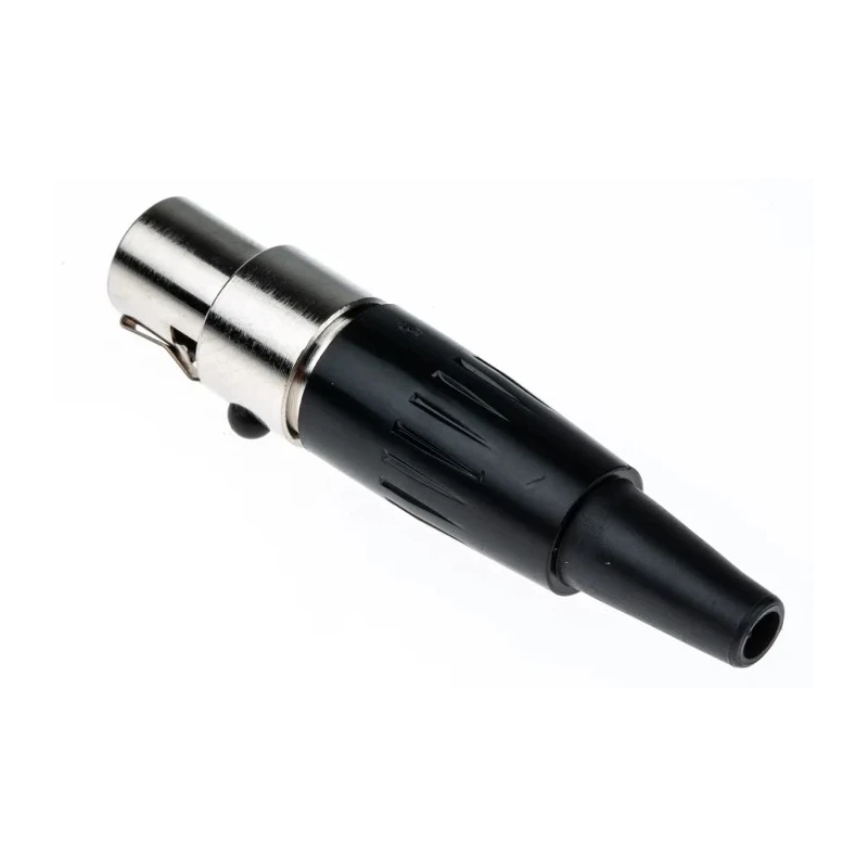 Switchcraft Miniature Cable XLR Connector Straight Female 4 Contacts 125V AC Silver Plated TA4FX