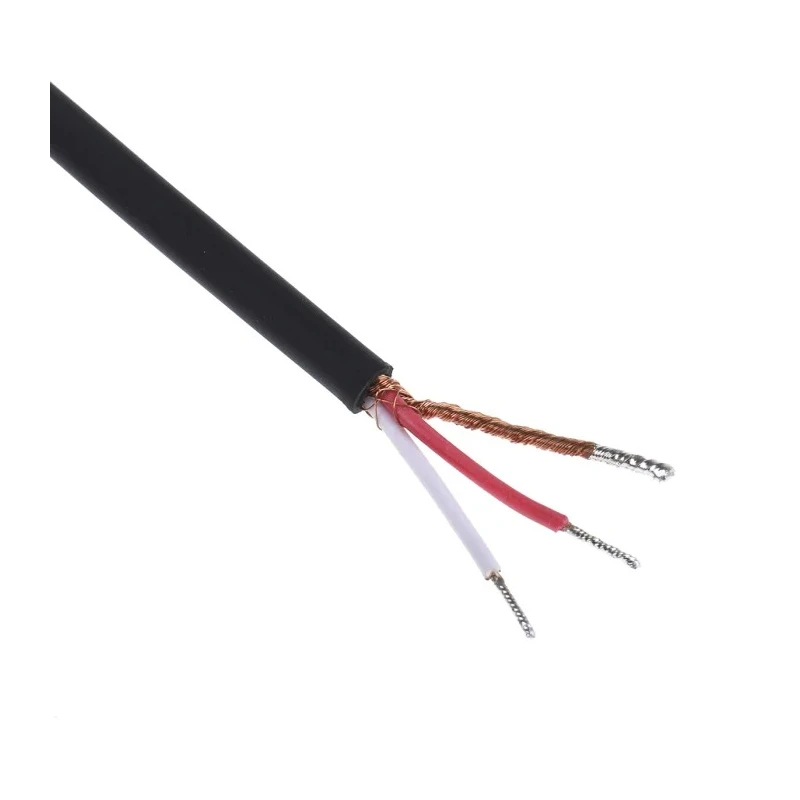 Switchcraft Auxiliary Cable 3.5 mm Male Stereo Jack to Unterminated Black 36HR07884X