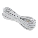 RS PRO Telephone Extension Cable Female RJ11 to Male RJ11 Connector White Sheath 3 m RJ11