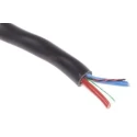 RS PRO 2 Core Power Cable Black 2.5mm² 600V 65°C 100m Cross Linked Polyethylene 535-953