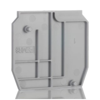 Entrelec End Cover Accessory for DIN Rail Terminal Blocks FEMR8 