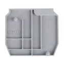 Entrelec End Cover Accessory for DIN Rail Terminal Blocks FEMR8 