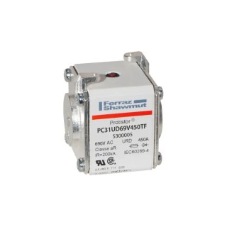 Mersen 450A Size 31 FF Square Body Fuse 700V S300005 / PC31UD69V450TF