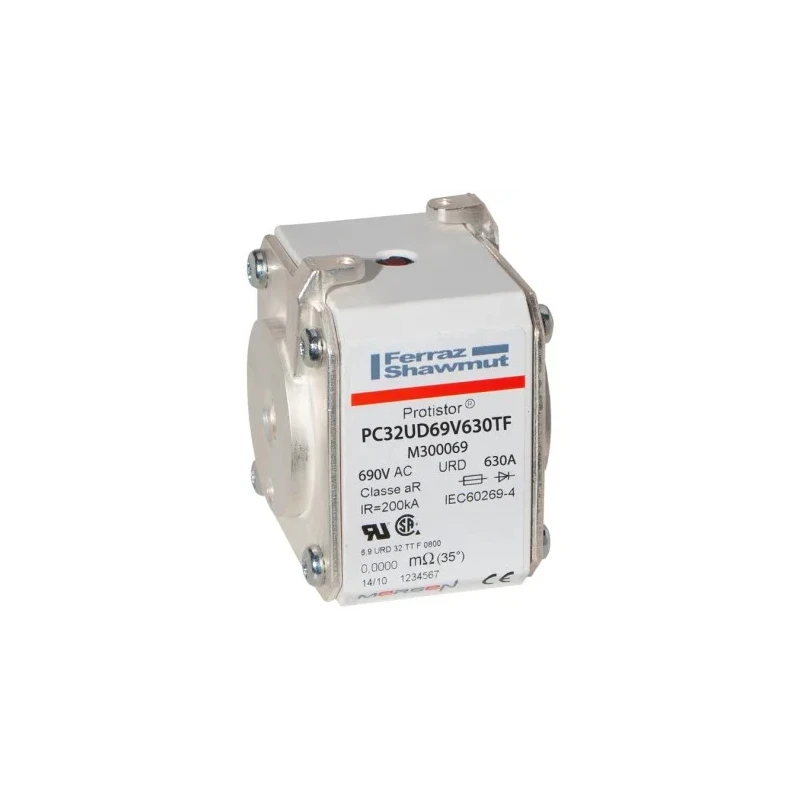 Mersen 630A Size 32 Fast-Acting (FF) Square Body Fuse 700V M300069 / PC32UD69V630TF