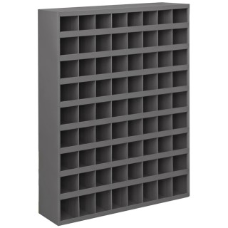 RS PRO Steel Storage Bin, Steel Construction, 1067 mm Height x 857 mm Width x 305 mm Depth, Grey Finish 303-4618