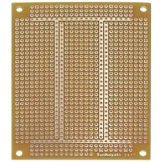 Sunhayato Matrix Board FR1 1 mm Holes, 2.54 mm Pitch, 95 mm Length, 72 mm Width, Phenol-Sided Paper ICB-293V
