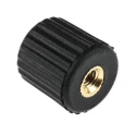 RS PRO Black Thermoplastic Knurled Clamping Knob M4 Threaded Hole 15 mm Diameter 631-9085
