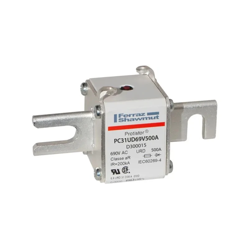 Mersen German Standard 500A Tag Fuse 700V, 31 Size, 101.6 mm Fixing Centres D300015 / PC31UD69V500A