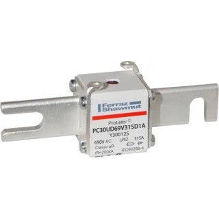 Mersen German Standard Fuse 315A 700V, FF (aR) Ultra Rapid Semiconductor Protection Y300125 / PC30UD69V315D1A