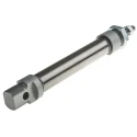 RS PRO Pneumatic Piston Rod Cylinder 20mm Bore, 80mm Stroke, ISO 6432 Series, Double Acting, Stainless Steel Body 304-3561