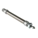 RS PRO 20 mm Bore 100 mm Stroke Pneumatic Roundline Cylinder Double Acting Buffer Cushion Mini ISO Series 304-3577