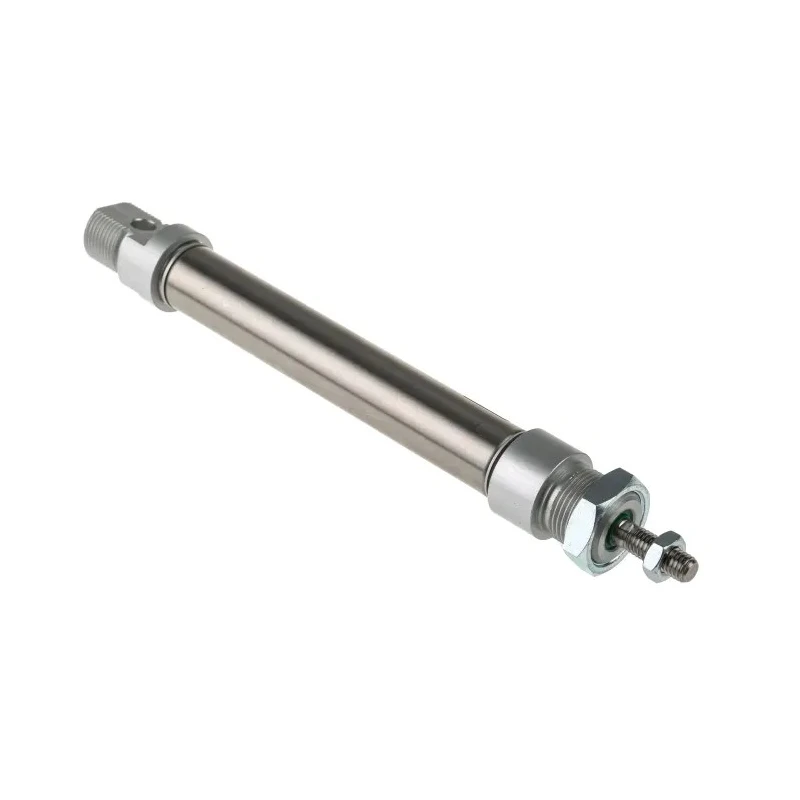 RS PRO 20 mm Bore 100 mm Stroke Pneumatic Roundline Cylinder Double Acting Buffer Cushion Mini ISO Series 304-3577