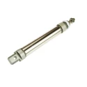 RS PRO Pneumatic Roundline Cylinder Mini ISO Series 25 mm Bore 100 mm Stroke 10 bar Max Pressure Foot Mount Buffer 304-3612