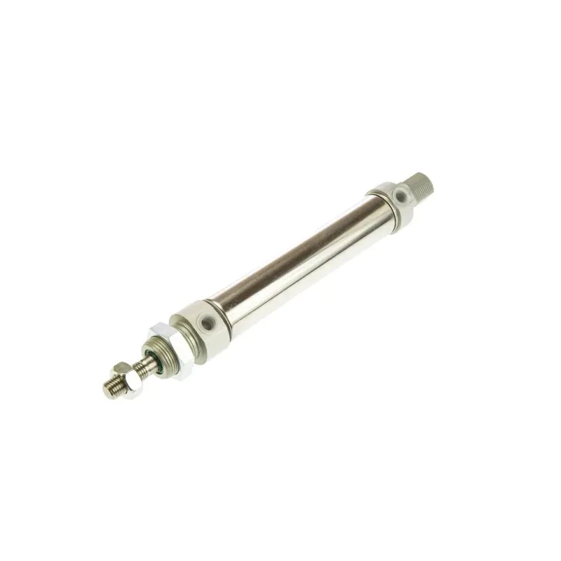 RS PRO Pneumatic Roundline Cylinder Mini ISO Series 25 mm Bore 100 mm Stroke 10 bar Max Pressure Foot Mount Buffer 304-3612