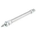 RS PRO Pneumatic Piston Rod Cylinder 20mm Bore 125mm Stroke ISO 6432 Series Double Acting Stainless Steel 304-3864