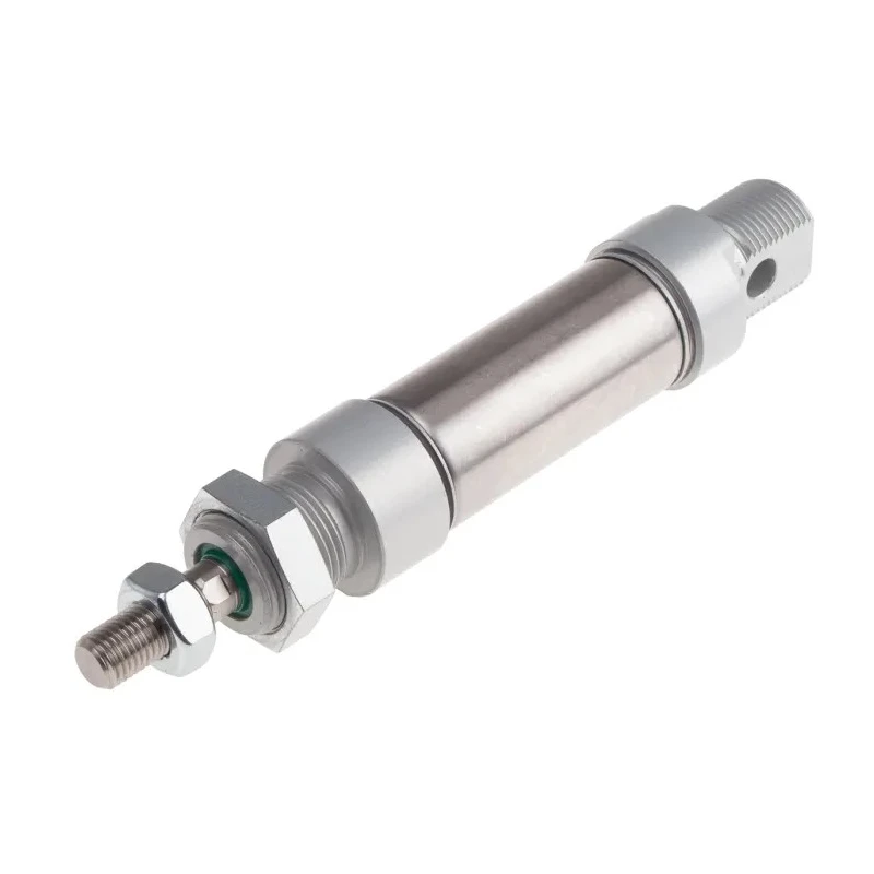 RS PRO 25 mm Bore Pneumatic Roundline Cylinder Mini ISO Series Double Acting 10 bar Max Pressure 25 mm Stroke 304-3583