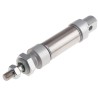 RS PRO 25 mm Bore Pneumatic Roundline Cylinder Mini ISO Series Double Acting 10 bar Max Pressure 25 mm Stroke 304-3583