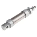 RS PRO 25 mm Bore Pneumatic Roundline Cylinder Mini ISO Series Double Acting 10 bar Max Pressure 25 mm Stroke 304-3583