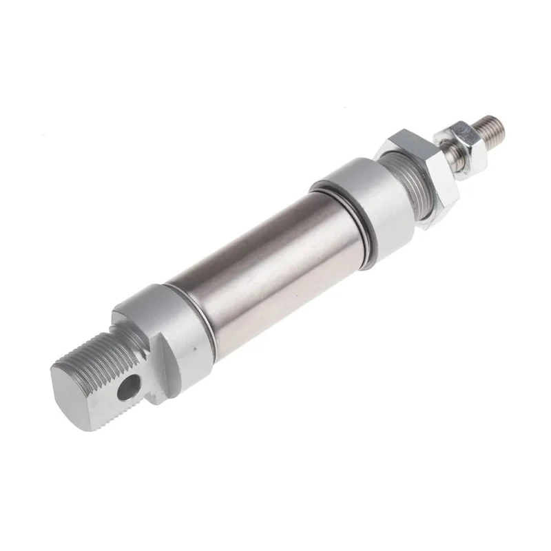 RS PRO 25 mm Bore Pneumatic Roundline Cylinder Mini ISO Series Double Acting 10 bar Max Pressure 25 mm Stroke 304-3583