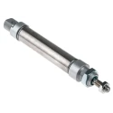 SMC RS PRO Pneumatic Piston Rod Cylinder 25mm Bore 80mm Stroke ISO 6432 Series Double Acting 304-3606