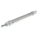 RS PRO Pneumatic Piston Rod Cylinder 25mm Bore 125mm Stroke ISO 6432 Series Double Acting 304-3921