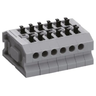 Sato Parts Non-Fused Screwless Terminal Block 10-Way, 10A, 16-26 AWG, 300V ML-1700-C-10P