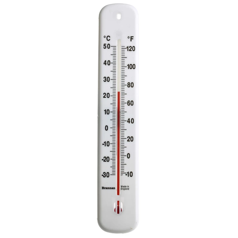 Brannan Wall Mount Glass Thermometer, 50 °C max 14/435/3