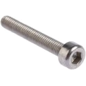 RS PRO Plain Stainless Steel Hex Socket Cap Screw, Hex Socket Drive, M3 Thread, 20 mm Length 304-4429