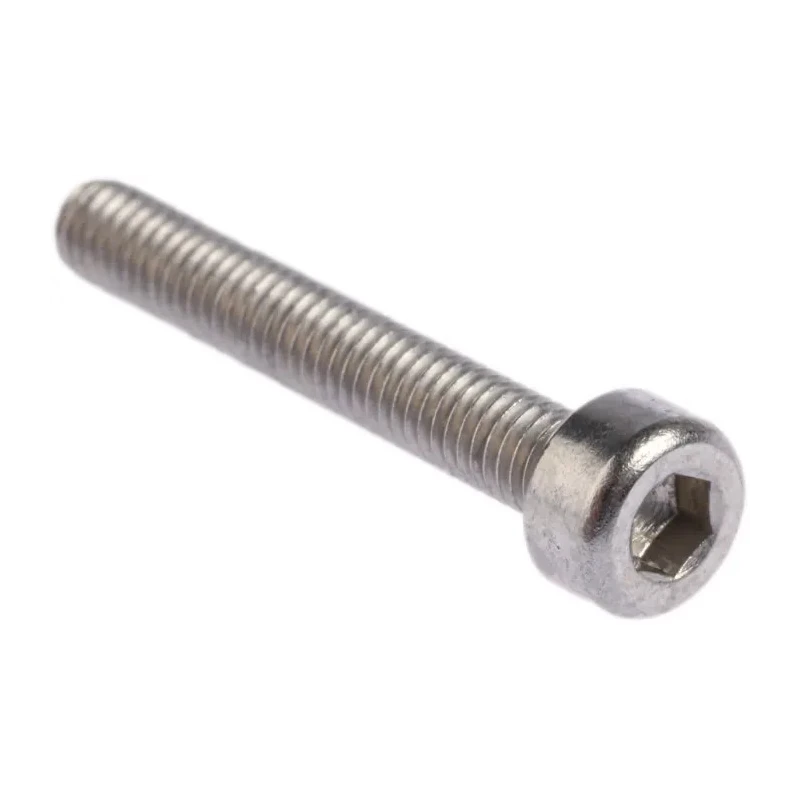 RS PRO Plain Stainless Steel Hex Socket Cap Screw, Hex Socket Drive, M3 Thread, 20 mm Length 304-4429