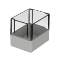 Bopla Euromas Series Light Grey Transparent Lid Polycarbonate Enclosure IP66 IK07 140mm x 160mm x 120mm 02246100