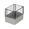 Bopla Euromas Series Light Grey Transparent Lid Polycarbonate Enclosure IP66 IK07 140mm x 160mm x 120mm 02246100