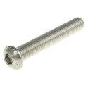 RS PRO Bright Zinc Stainless Steel Hex Socket Cap Screw M8 x 50 mm Grade 10.9 304-4665