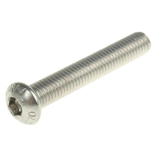 RS PRO Bright Zinc Stainless Steel Hex Socket Cap Screw M8 x 50 mm Grade 10.9 304-4665