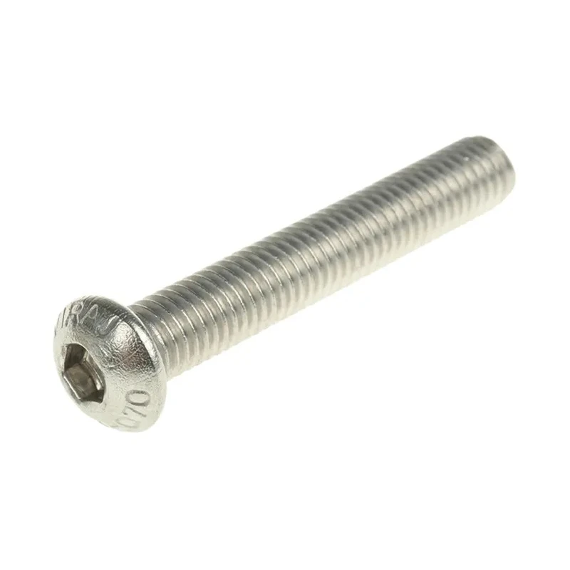 RS PRO Bright Zinc Stainless Steel Hex Socket Cap Screw M8 x 50 mm Grade 10.9 304-4665