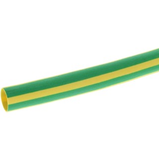 HellermannTyton Heat Shrink Tubing Yellow Green 6 mm Sleeve Diameter x 1 m Length 3:1 Shrink 319-00607 TREDUX-6/2-PO-X-GNYE