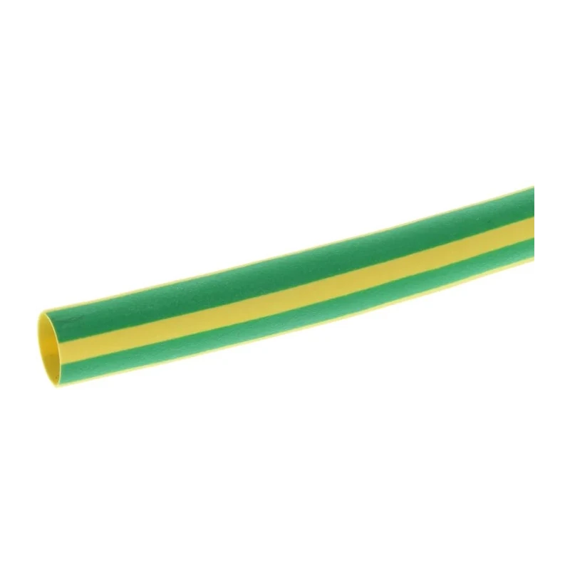 HellermannTyton Heat Shrink Tubing Yellow Green 6 mm Sleeve Diameter x 1 m Length 3:1 Shrink 319-00607 TREDUX-6/2-PO-X-GNYE