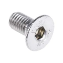 RS PRO Plain Stainless Steel Hex Socket Countersunk Screw M5 x 10 mm 304-4889