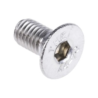 RS PRO Plain Stainless Steel Hex Socket Countersunk Screw M5 x 10 mm 304-4889