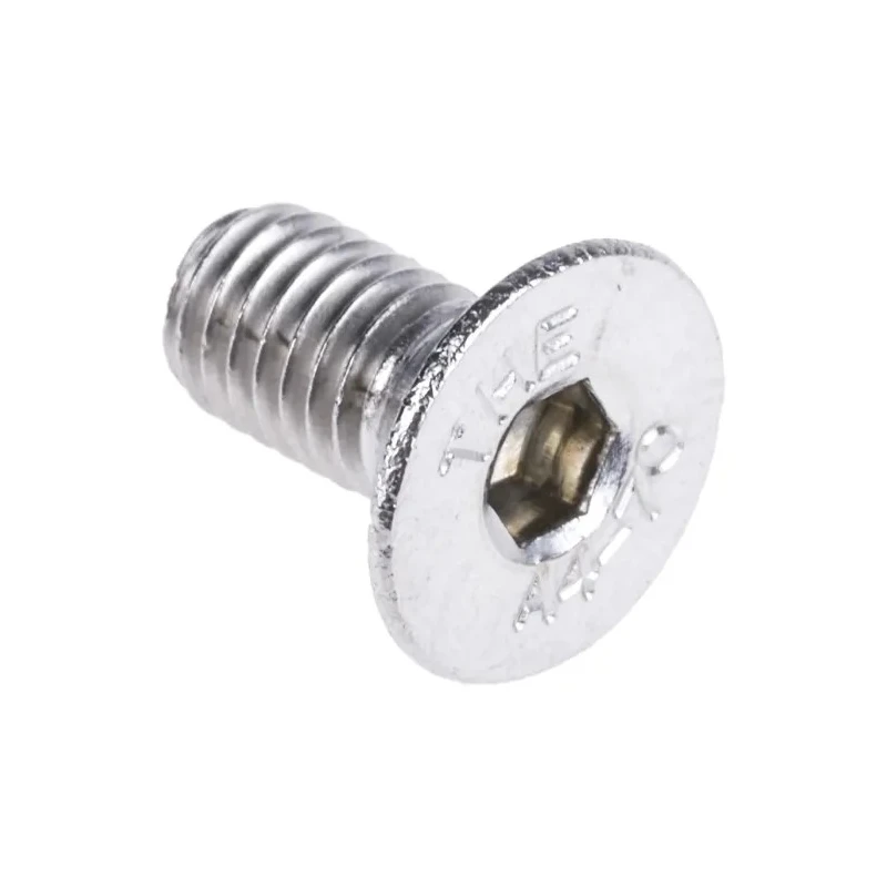 RS PRO Plain Stainless Steel Hex Socket Countersunk Screw M5 x 10 mm 304-4889