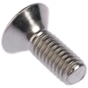 RS PRO Plain Stainless Steel Hex Socket Countersunk Screw M3 x 8 mm 304-4918