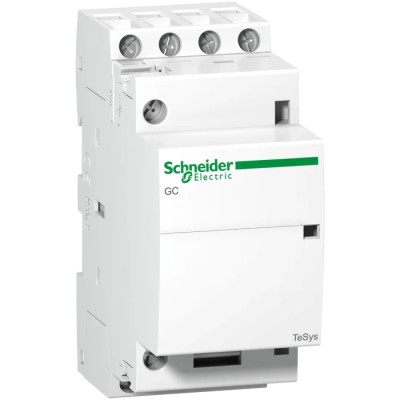 Schneider Electric GC25 Contactor, 230V AC Coil, 4-Pole, 25 A, 1.6 W Power Rating, 2 NO/2 NC, 415V AC GC2522M5