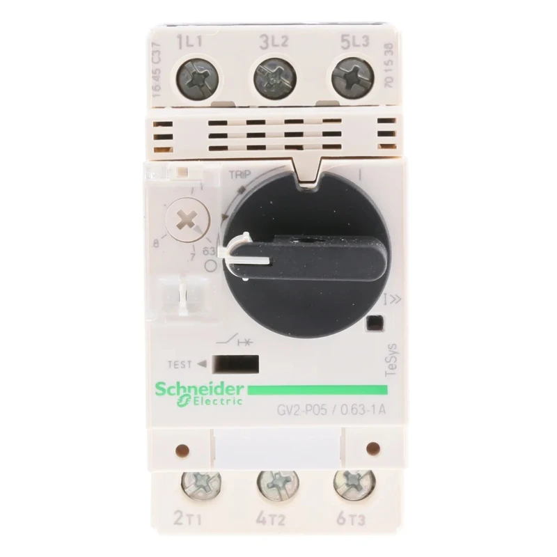 Schneider Electric Motor Protection Circuit Breaker 630 mA, 1A Thermal Magnetic, 690V, 3 Poles, IP20, -20°C to 60°C GV2P05
