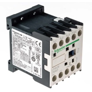 Schneider Electric LP4K Contactor 24V DC Coil 3-Pole 6A 3 kW 3 NO 690V AC LP4K0601BW3