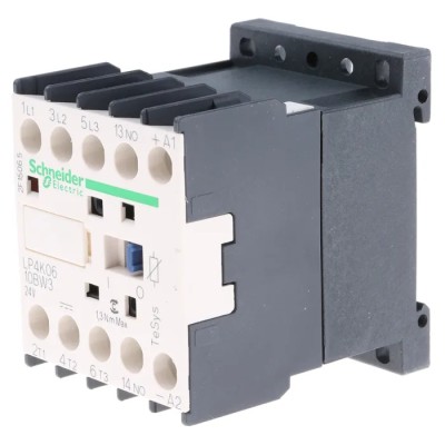 Schneider Electric 3-Pole Contactor LP4K0610BW3 24V DC Coil, 6A, 3 kW, 600V AC