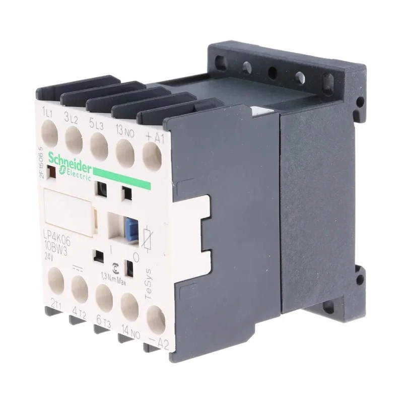 Schneider Electric 3-Pole Contactor LP4K0610BW3 24V DC Coil, 6A, 3 kW, 600V AC