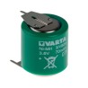 Varta 3.6 V NiMH Button Rechargeable Battery 80 mAh PCB Terminals 15.5mm Diameter 19.9mm Height 55608603059