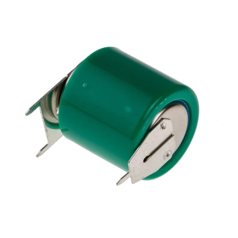 Varta 3.6 V NiMH Button Rechargeable Battery 80 mAh PCB Terminals 15.5mm Diameter 19.9mm Height 55608603059