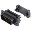 RS PRO 15 Way Straight 1.27 mm Pitch Cable D-Sub Connector Male 642-4862