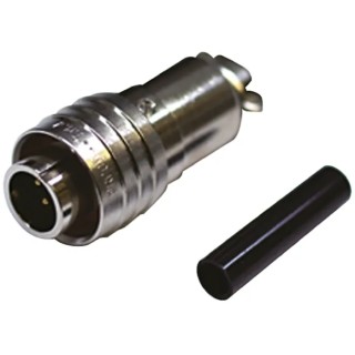 Tajima Electronics Circular Connector, 5 Contacts, Miniature Cable Mount Plug, Male, Gold Plated, Brass Housing EPRC05-P5M